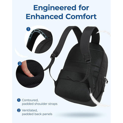 Mochila acolchada para portátil con múltiples compartimentos
