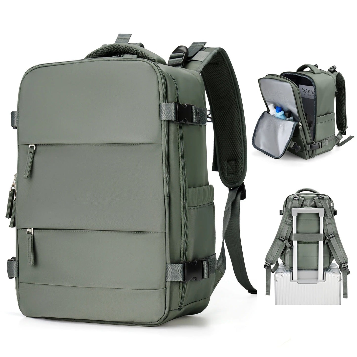 Mochila de Viaje Compacta Unisex