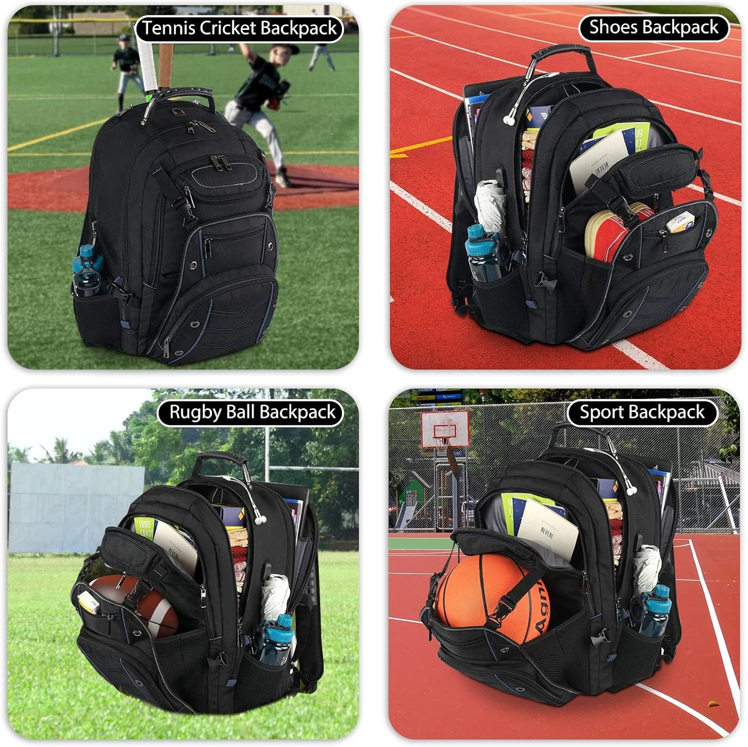 Mochila de Viaje Extra Grande de 55L con Carga USB y Seguridad RFID