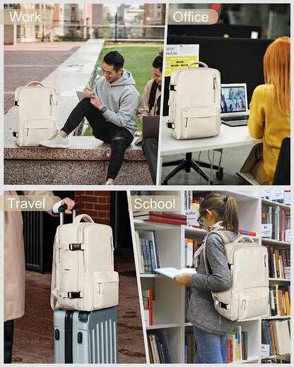 Mochila de Viaje Impermeable de 40L con Compartimento para Zapatos y Puerto USB – Acomoda Laptop de 14” (35.56 cm)