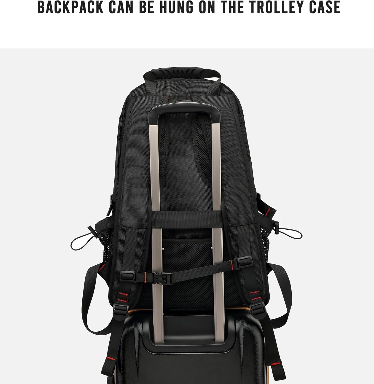 Mochila de Viaje Impermeable de 60L con Puerto USB y Compartimento para Zapatos
