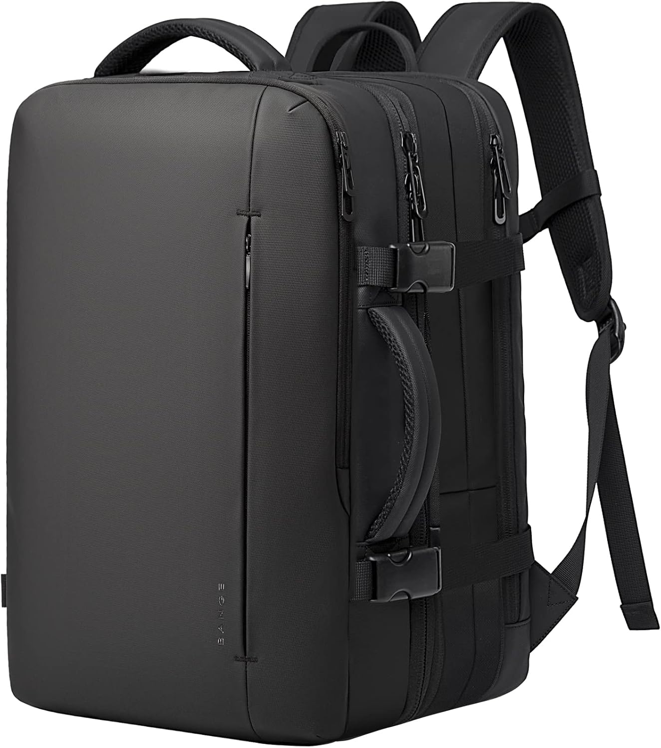 Mochila de viaje impermeable expandible de 26 a 45L con funda para laptop y asa de duffle