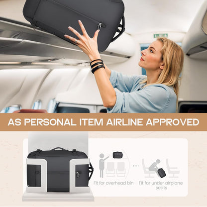 Mochila de Viaje Impermeable Expandible de 40L con Puerto USB y Compartimento para Laptop de 17” (43.18 cm) – AirVoyage