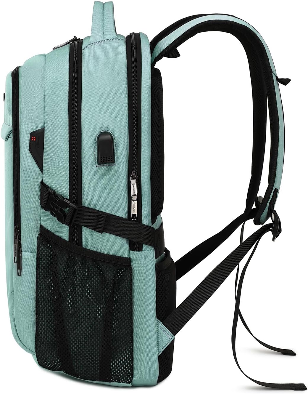 Mochila de Viaje Resistente al Agua para Laptop con Puerto USB y Almacenamiento Organizado