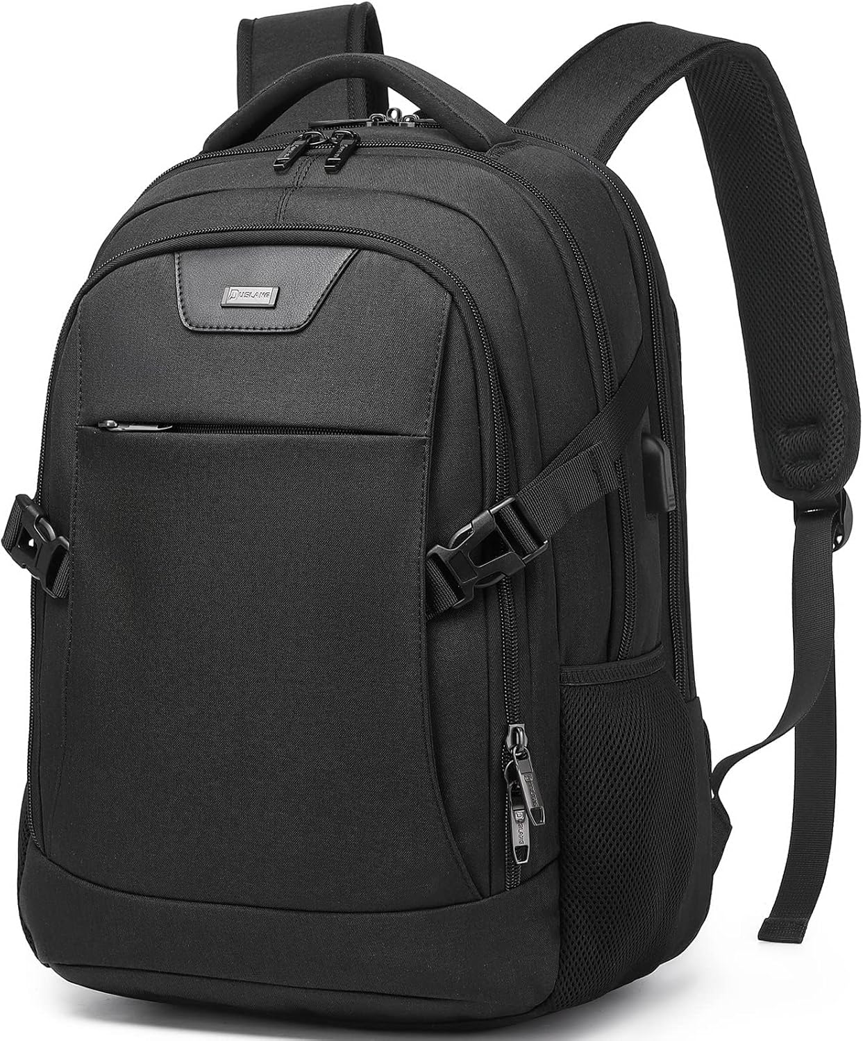 Mochila de Viaje Resistente al Agua para Laptop con Puerto USB y Almacenamiento Organizado