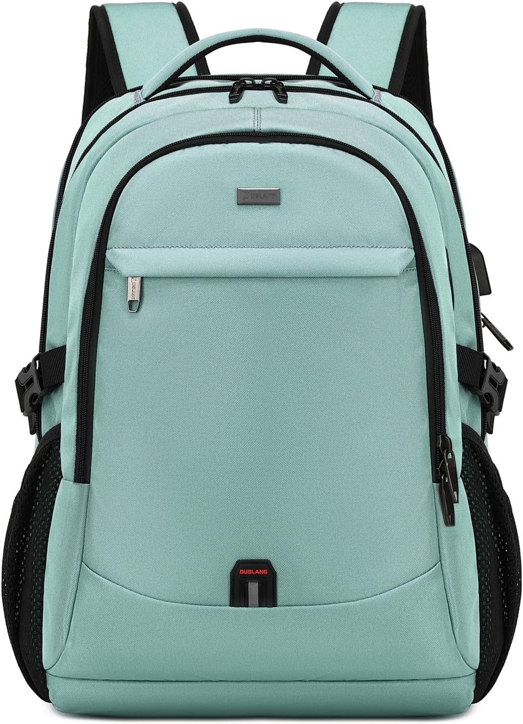 Mochila de Viaje Resistente al Agua para Laptop con Puerto USB y Almacenamiento Organizado