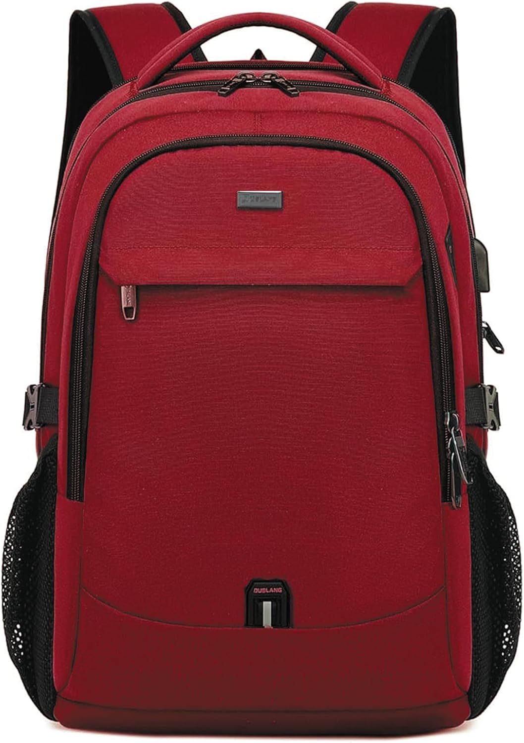 Mochila de Viaje Resistente al Agua para Laptop con Puerto USB y Almacenamiento Organizado