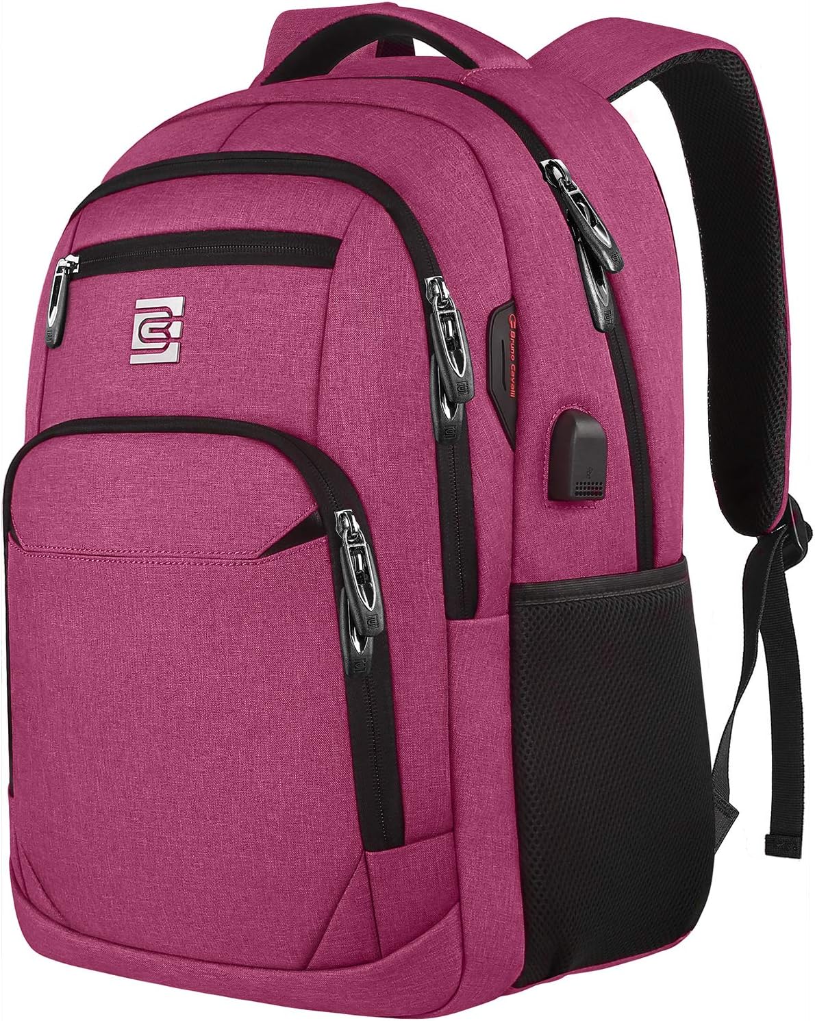 Mochila delgada antirrobo para laptop con puerto de carga USB