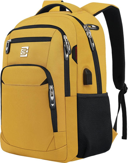 Mochila delgada antirrobo para laptop con puerto de carga USB