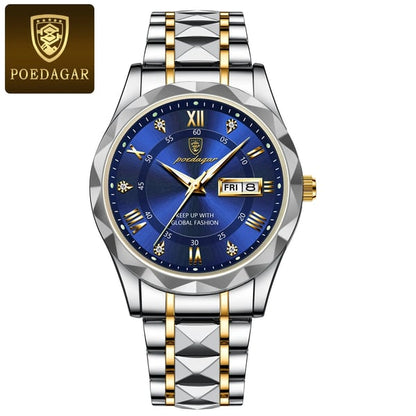 Modelo VierraSol 615 | Reloj de Lujo para Hombre | Movimiento de Cuarzo Japonés MIYOTA | Caja de Acero Inoxidable 316L | Cristal de Vidrio Hardlex | Resistente al Agua 3 ATM | Índices Luminiscentes y Fecha