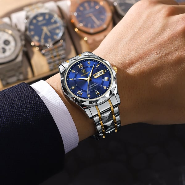 Modelo VierraSol 615 | Reloj de Lujo para Hombre | Movimiento de Cuarzo Japonés MIYOTA | Caja de Acero Inoxidable 316L | Cristal de Vidrio Hardlex | Resistente al Agua 3 ATM | Índices Luminiscentes y Fecha