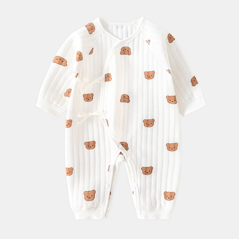 Mono de Bebé con Oso - Ropa de Primavera y Otoño