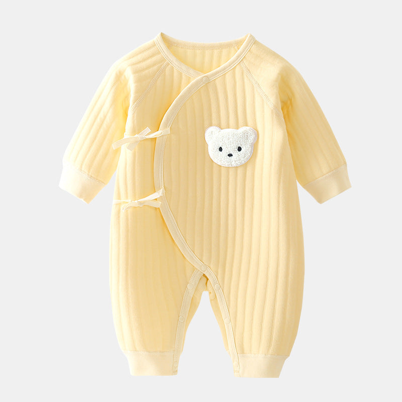 Mono de Bebé con Oso - Ropa de Primavera y Otoño