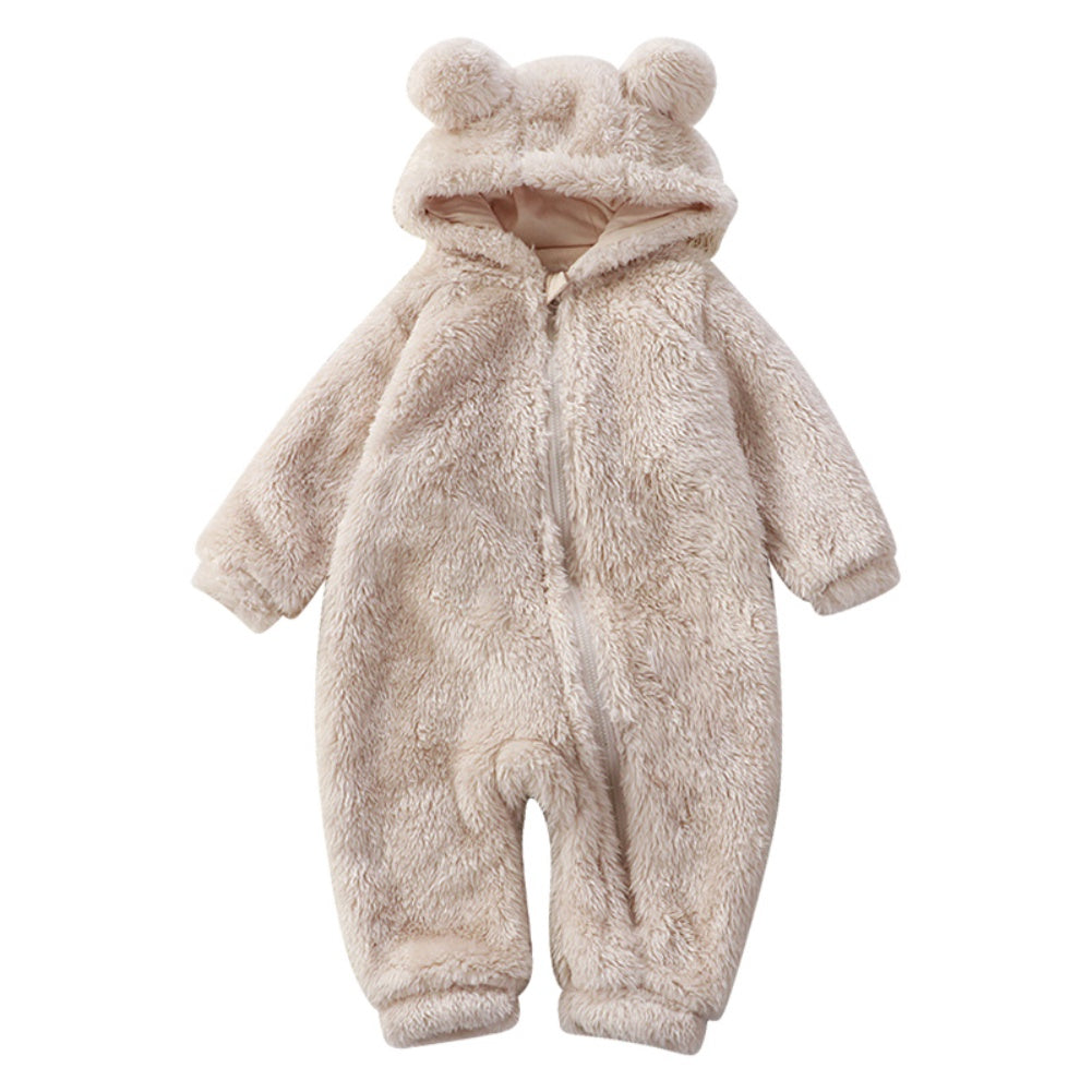Mono de Invierno para Bebés con Diseño de Oso de Caricatura