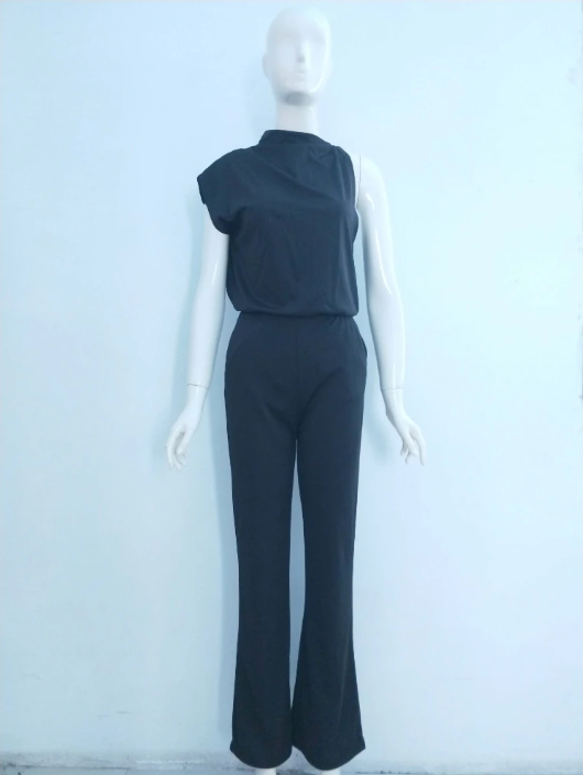 Mono de Mujer VierraSol con Escote Redondo, Sin Mangas y Pierna Ancha