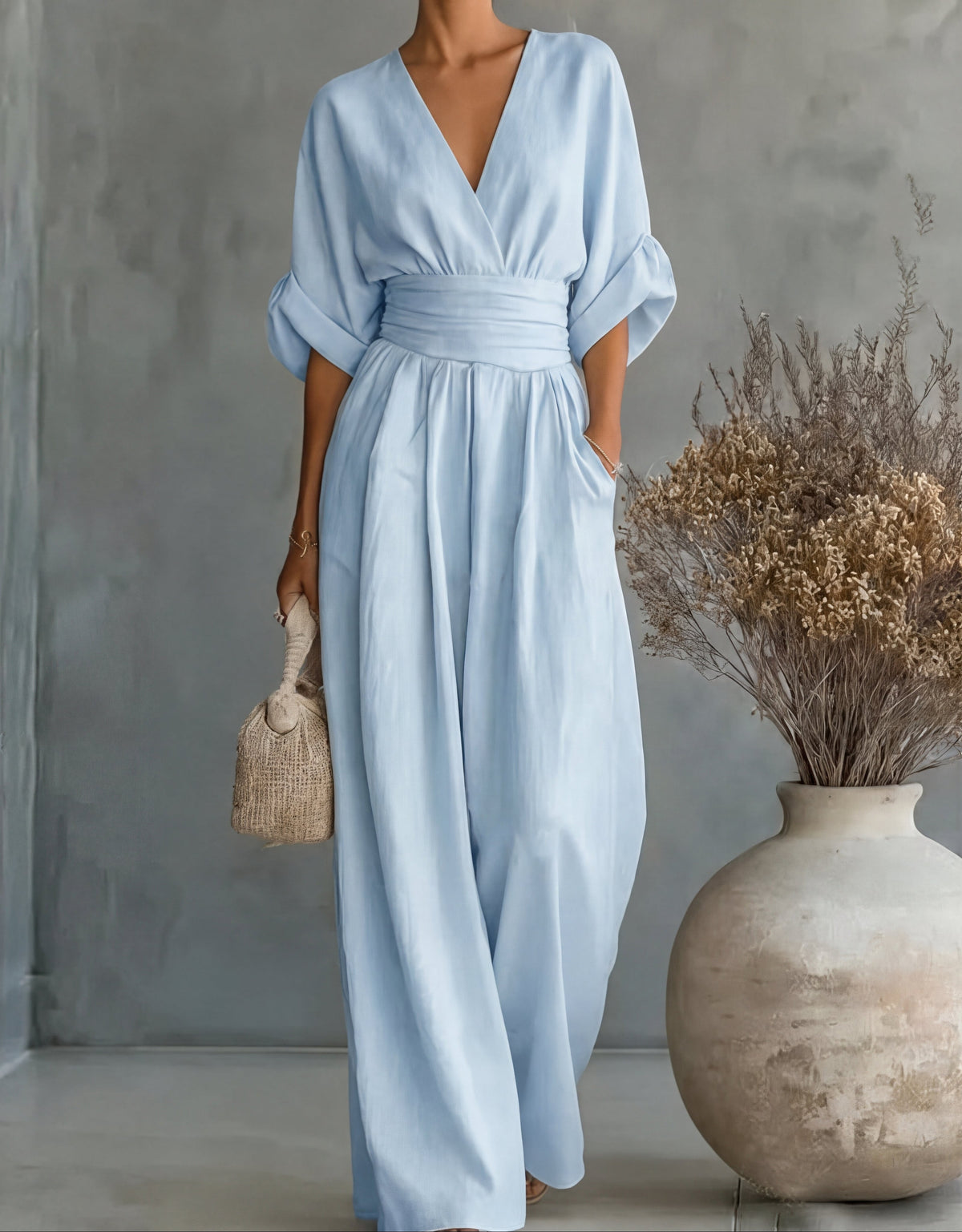 Mono elegante de pernera ancha