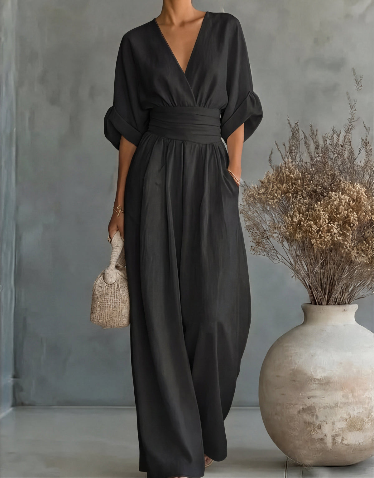 Mono elegante de pernera ancha