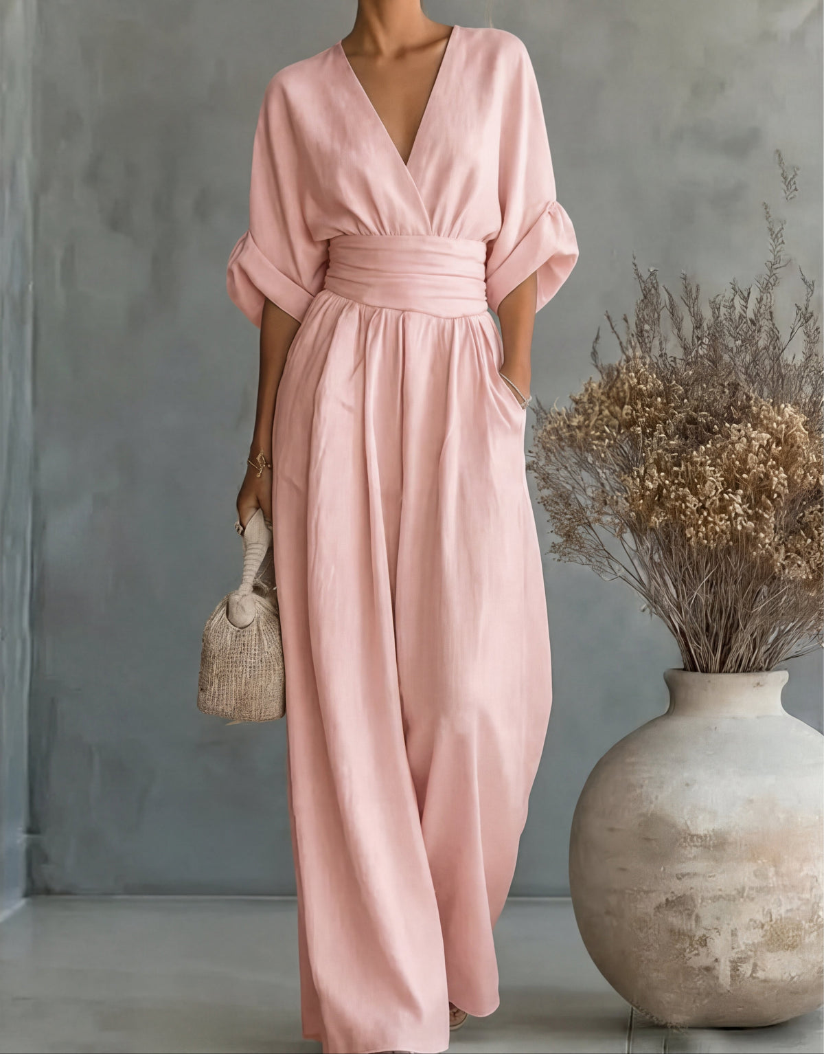 Mono elegante de pernera ancha