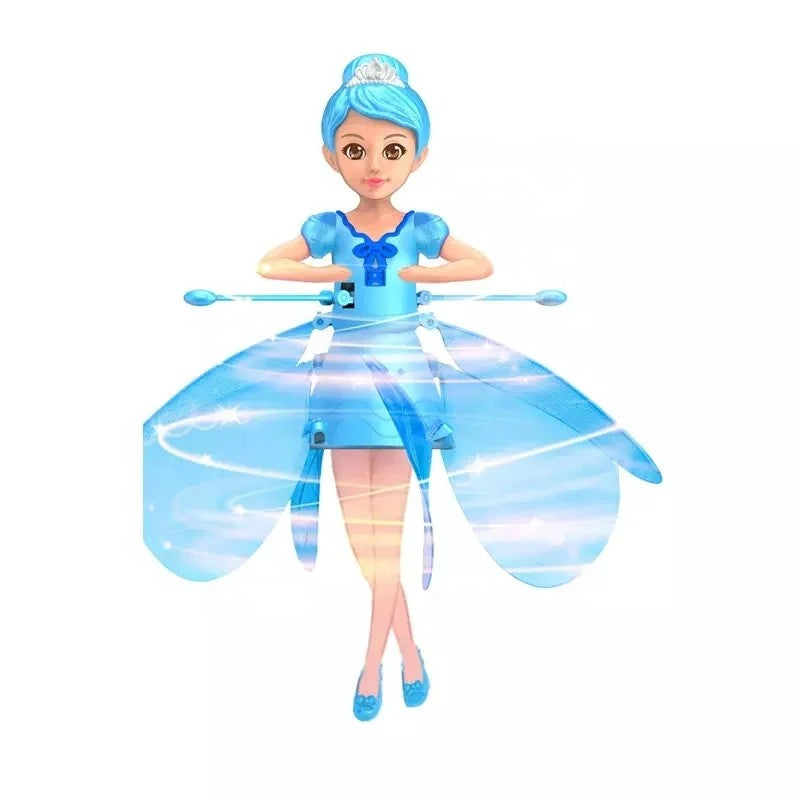 MUÑECA VOLADORA CON LUZ - SIMULACIÓN DE BAILE Y CONTROL POR GESTOS - JUGUETE VOLADOR MÁGICO PARA NIÑOS