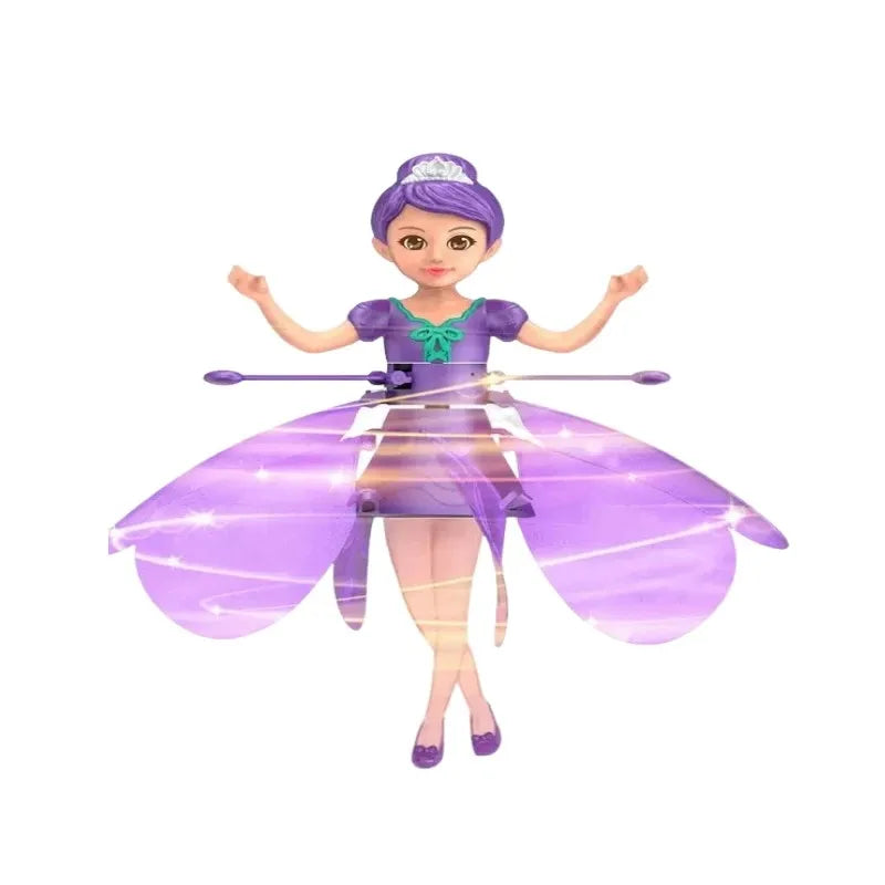MUÑECA VOLADORA CON LUZ - SIMULACIÓN DE BAILE Y CONTROL POR GESTOS - JUGUETE VOLADOR MÁGICO PARA NIÑOS