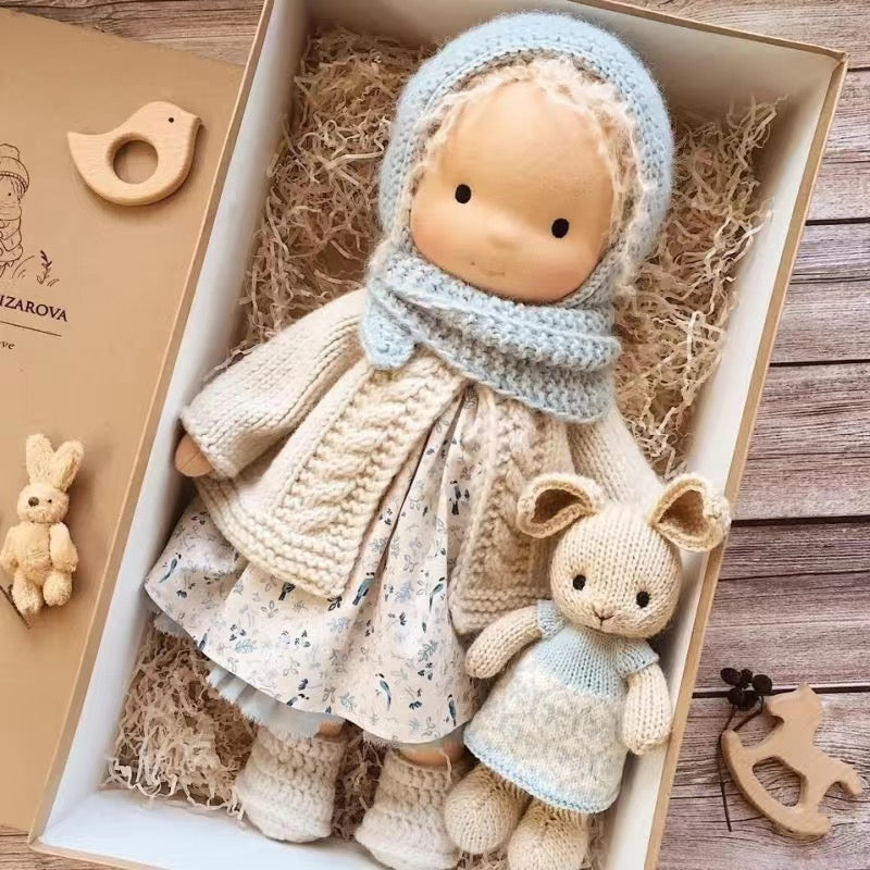 Muñeca Waldorf Hecha a Mano en Tela Suave - Juguete Creativo para Niños