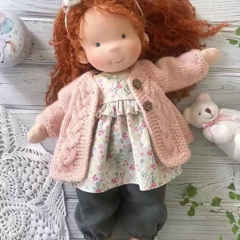 Muñeca Waldorf Hecha a Mano en Tela Suave - Juguete Creativo para Niños