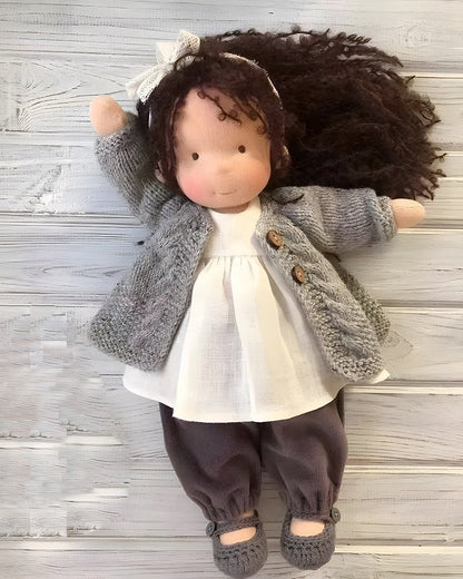 Muñeca Waldorf Hecha a Mano en Tela Suave - Juguete Creativo para Niños