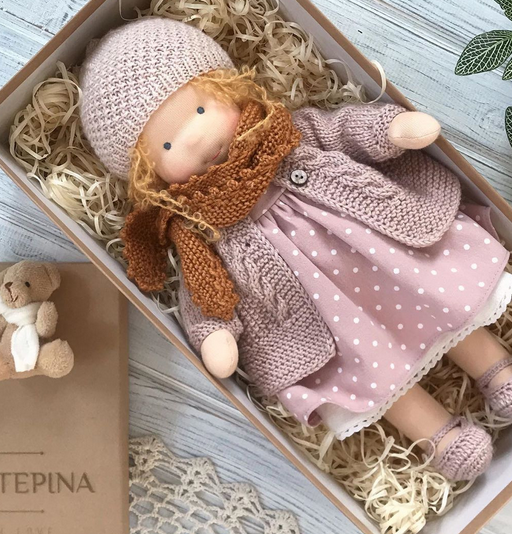 Muñeca Waldorf Hecha a Mano en Tela Suave - Juguete Creativo para Niños