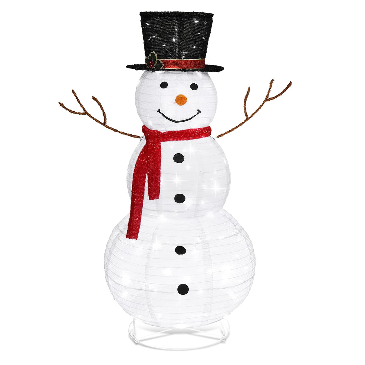Muñeco de nieve navideño luminoso para exterior