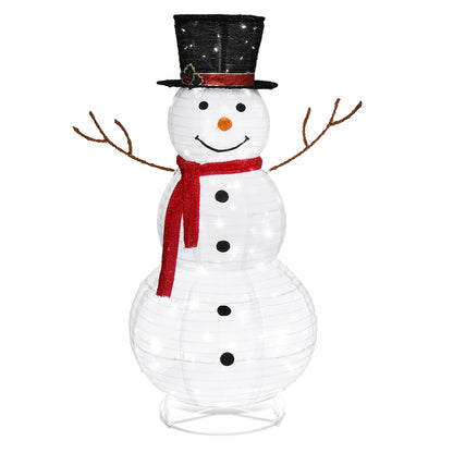 Muñeco de nieve navideño luminoso para exterior