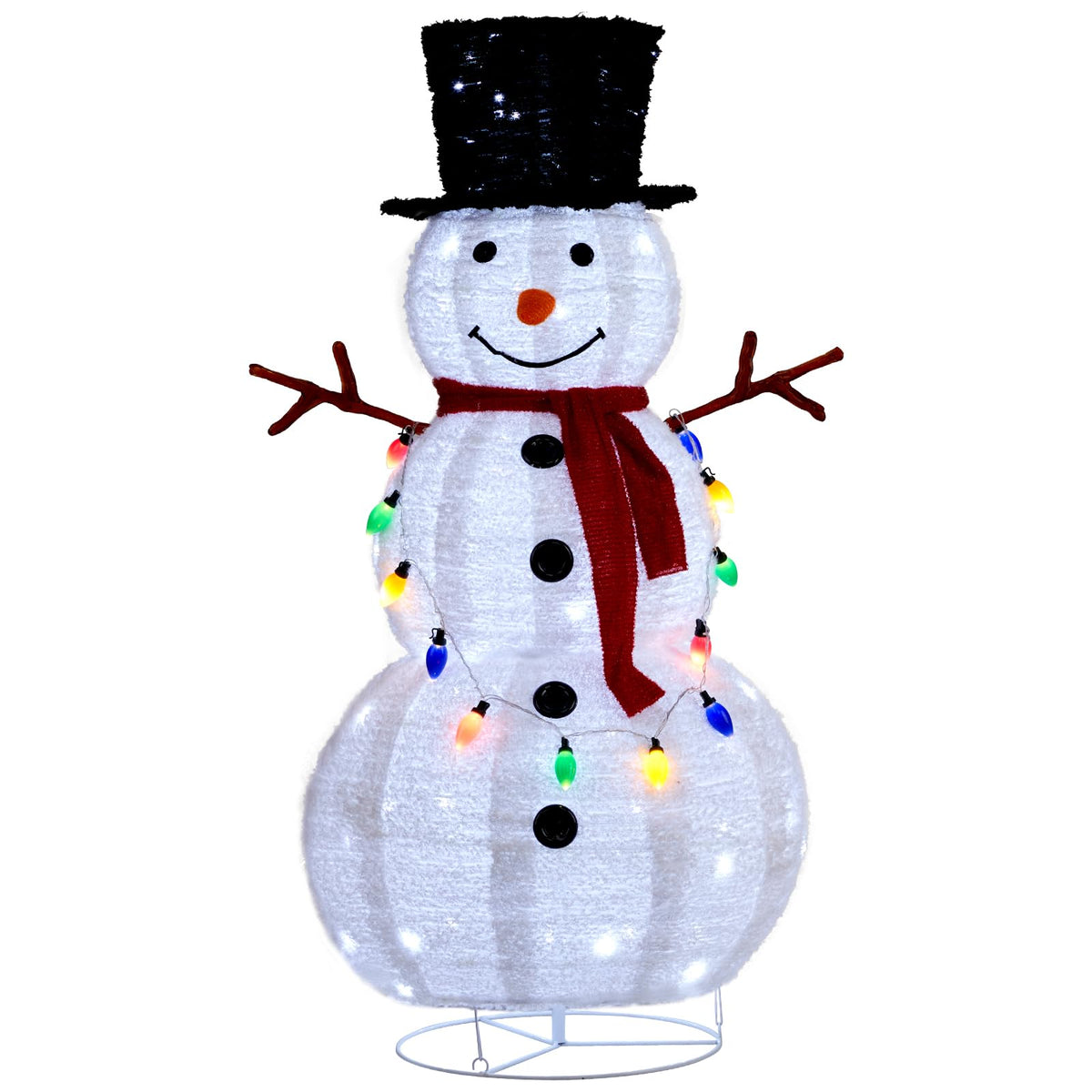 Muñeco de nieve navideño luminoso para exterior