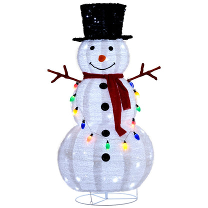 Muñeco de nieve navideño luminoso para exterior