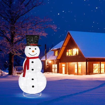 Muñeco de nieve navideño luminoso para exterior