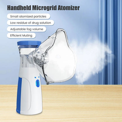 Nebulizador de Malla Mini Portátil para Adultos y Niños