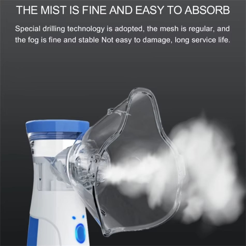 Nebulizador de Malla Mini Portátil para Adultos y Niños