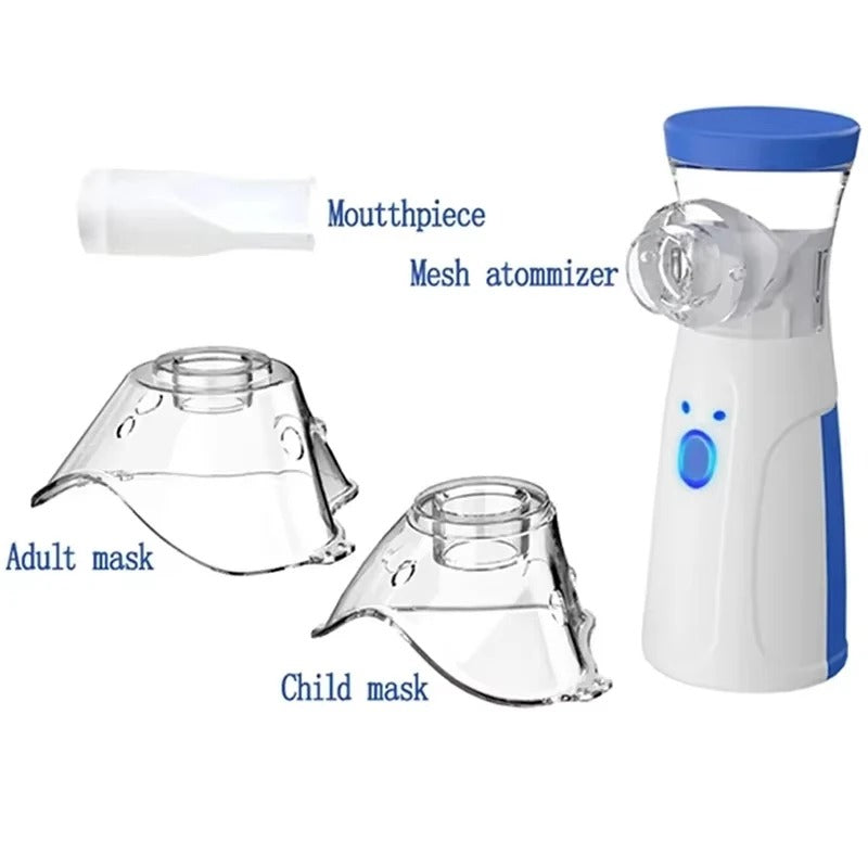 Nebulizador de Malla Mini Portátil para Adultos y Niños