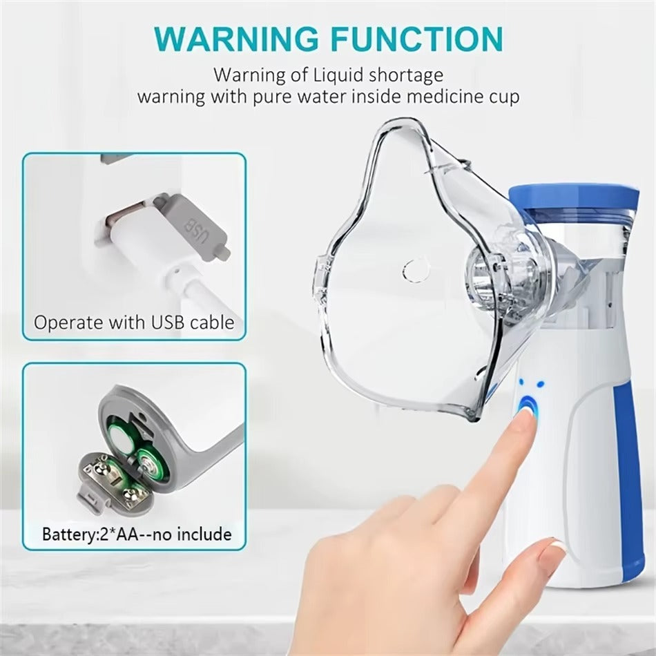 Nebulizador de Malla Mini Portátil para Adultos y Niños