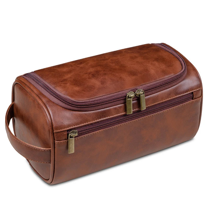 Neceser de Viaje para Hombre Hecho de Cuero PU – Elegante y Funcional