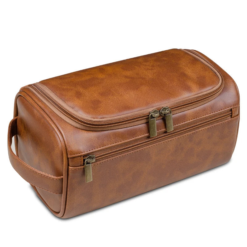 Neceser de Viaje para Hombre Hecho de Cuero PU – Elegante y Funcional