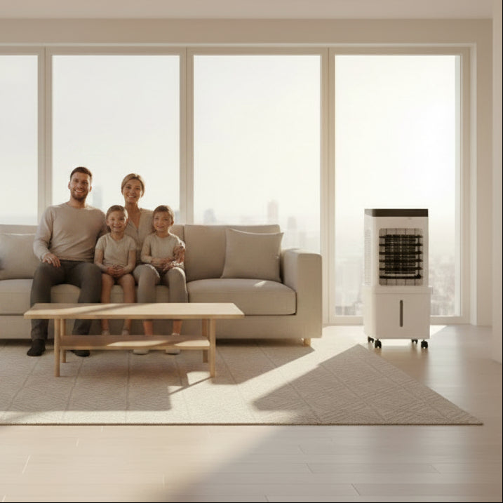 NOVACOOL – Enfriador de Aire 3 en 1 – Ventilador y Humidificación en Uno