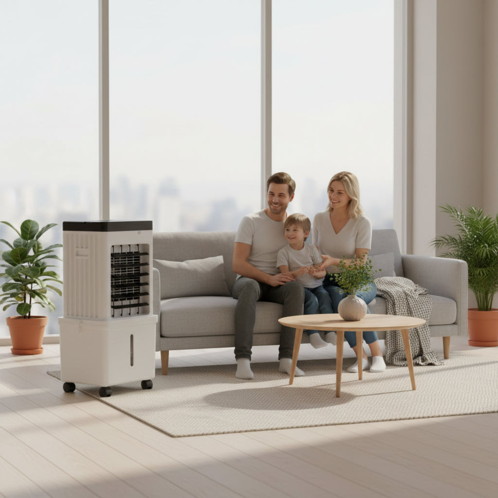 NOVACOOL – Enfriador de Aire 3 en 1 – Ventilador y Humidificación en Uno