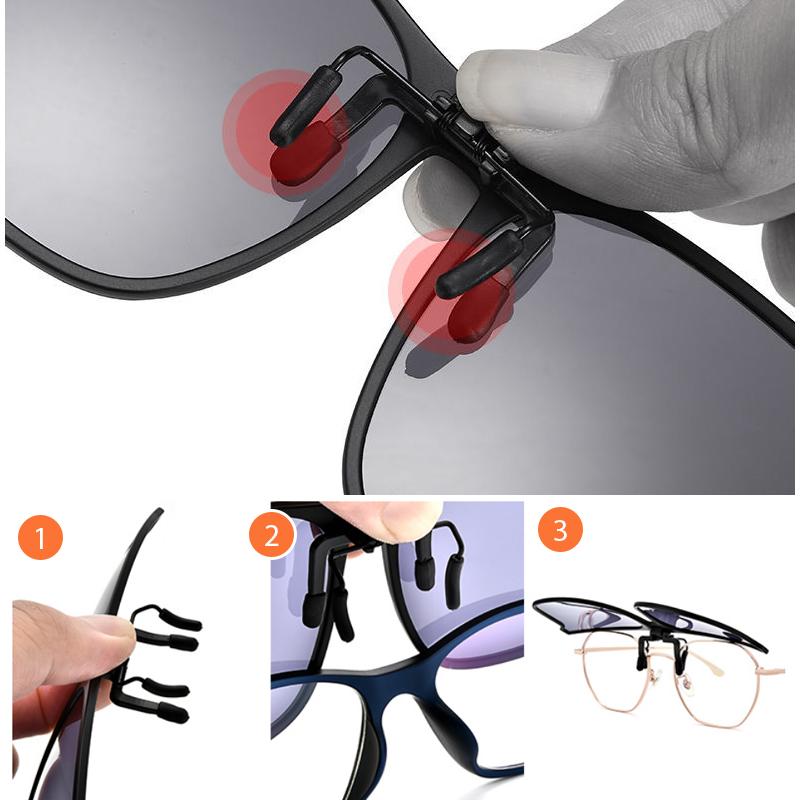 Nuevas Gafas de Sol Polarizadas Clip-On Plegables
