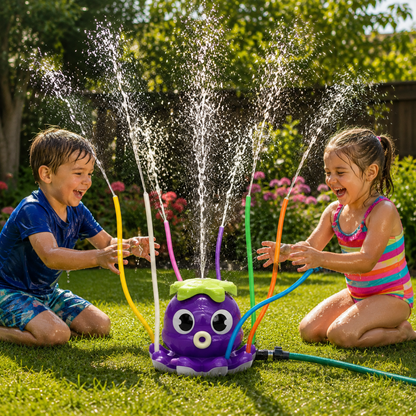 OCTOSPLASH – Aspersor de Agua en Forma de Pulpo para Diversión Acuática en el Jardín