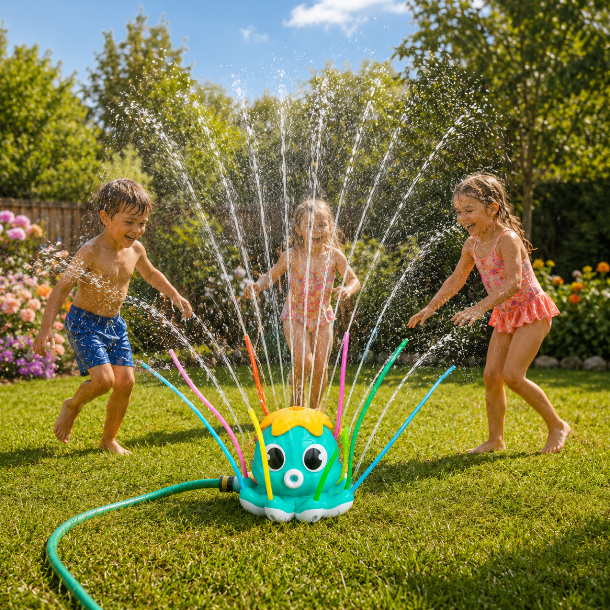 OCTOSPLASH – Aspersor de Agua en Forma de Pulpo para Diversión Acuática en el Jardín