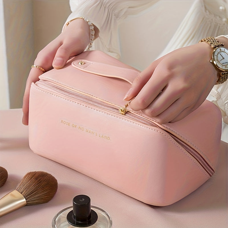ORGANIZADOR DE MAQUILLAJE CON CREMALLERA – BOLSA DE TOCADOR DE LUJO PARA VIAJES