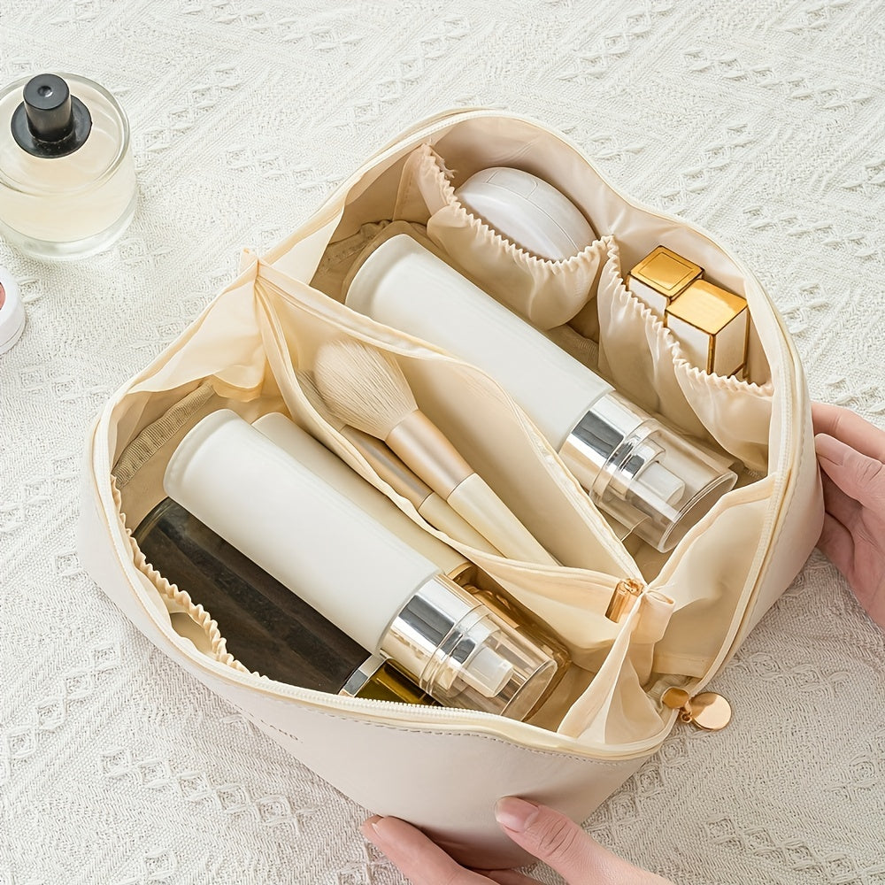 ORGANIZADOR DE MAQUILLAJE CON CREMALLERA – BOLSA DE TOCADOR DE LUJO PARA VIAJES
