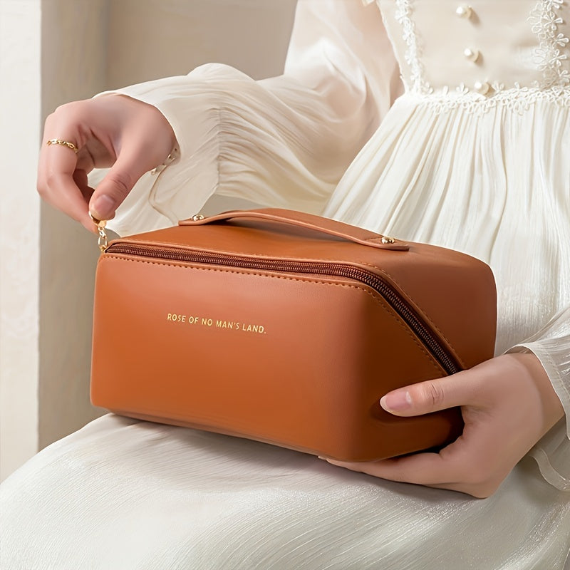 ORGANIZADOR DE MAQUILLAJE CON CREMALLERA – BOLSA DE TOCADOR DE LUJO PARA VIAJES