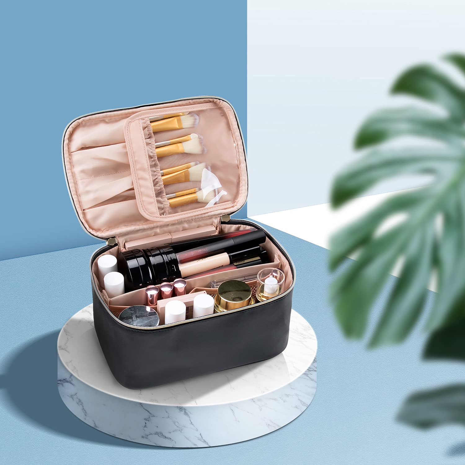 Organizador de Maquillaje Portátil con Divisores