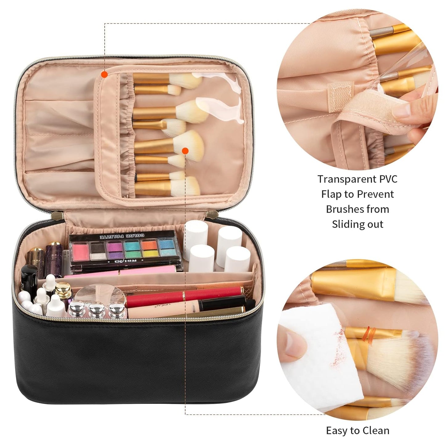 Organizador de Maquillaje Portátil con Divisores