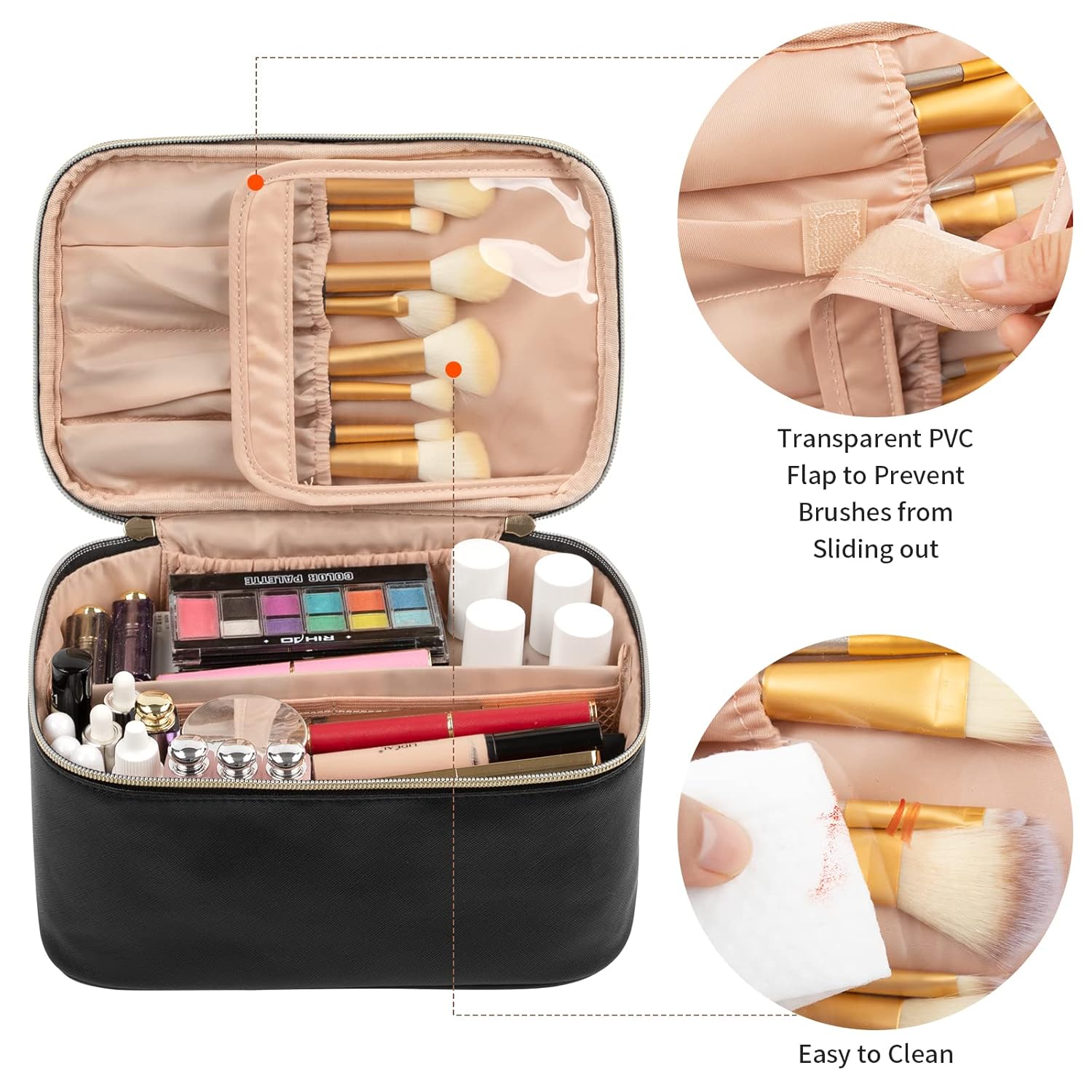 Organizador de Maquillaje Portátil con Divisores